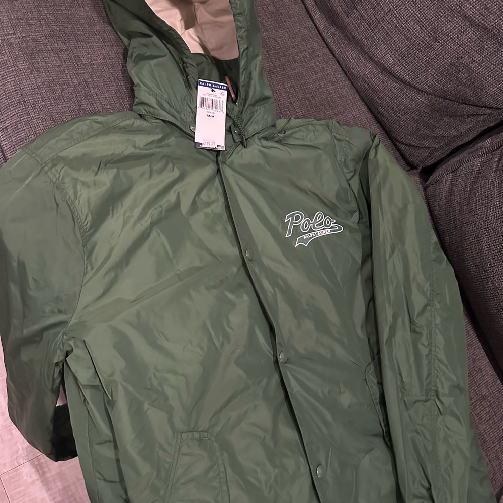 dark green brand new detachable hoodie